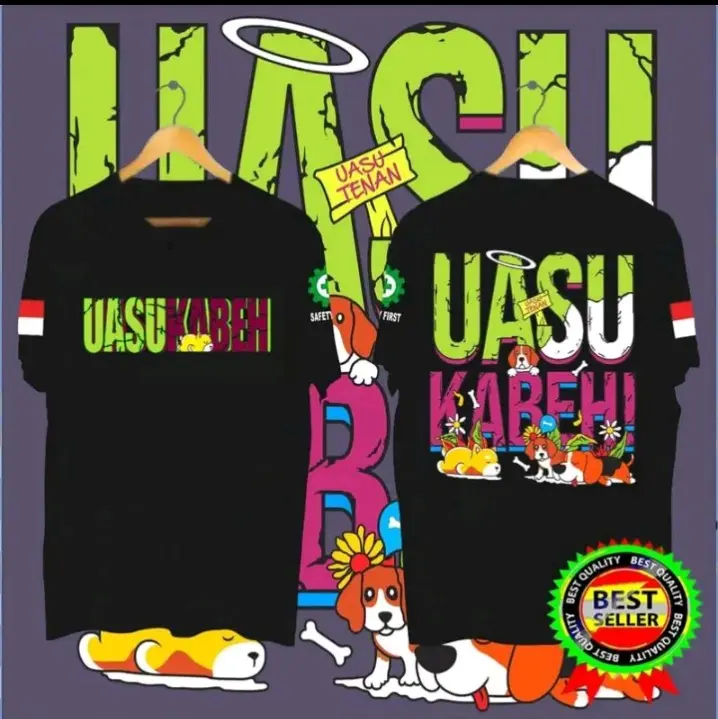 kaos uasu kabeh simple dinamis dan memberikan kesan