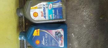 Product Review of Shell Advance 4T Long Ride 10W-40 1L, Motor Engine Oil with PurePlus Technology, Motorcycle Oil for Long Distance Travel from M** ** 0