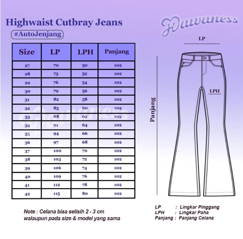 Celana Jeans Cutbray Wanita High Waist Denim Premium Viral Desain Elegan Potongan High Waist Tampilan Ramping Nyaman Dipakai Sepanjang Hari Pilihan Tepat untuk Penampilan Stylish