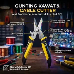 ZHOLIN Gunting Kawat Listrik Multifungsi Cable Cutter Stainless Steel Besi Baja - Z196
