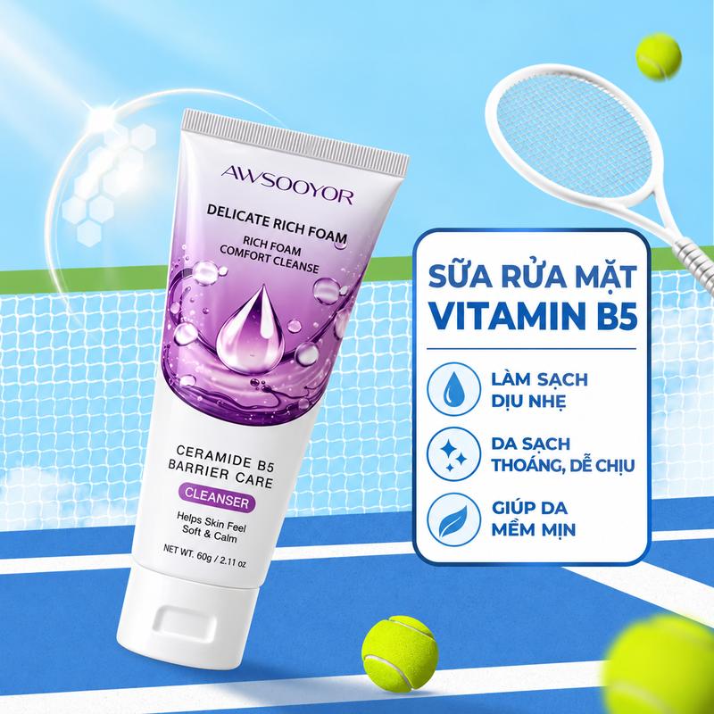 Sữa Rửa Mặt Vitamin B5 Pro Vitamin B5 Ceramide Foam Cleanser 60g