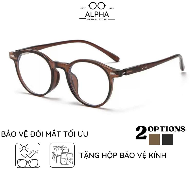 Mã 8008 -Kính cận thị giành cho học sinh, sinh viên chất liệu nhựa dẻo kiểu dáng mắt mèo fom vừa phong cách retro nam nữ Women