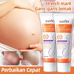 SADOER Stretch Mark Treatment Cream 40g Mengurangi stretch mark Aman Digunakan Selama Kehamilan dan Menyusui