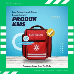 TAS EMERGENCY PREMIUM ANTI AIR FREE SABLON LOGO NAMA INSTANSI