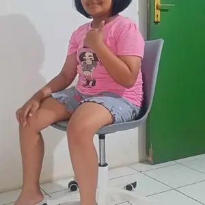 Dikirim dari Surabaya-Kursi kerja putar kursi belajar kursi kantor sederhana Besi Meja Furniture