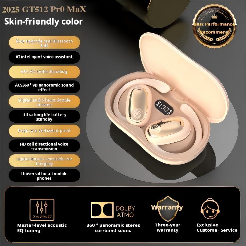 Tai Nghe Thể Thao Bluetooth Không Dây Mở Tai Burmester, Chính Hãng Mới, Thiết Kế Móc Tai, Thời Lượng Chơi Mở Rộng, Tương Thích Thông Dụng Với Điện Thoại Thông Minh 6