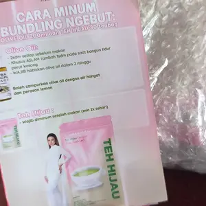 PAKET NGEBUT (PAKET 2 MINGGU OLIVE OIL 200ml & TEH HIJAU 30pcs)