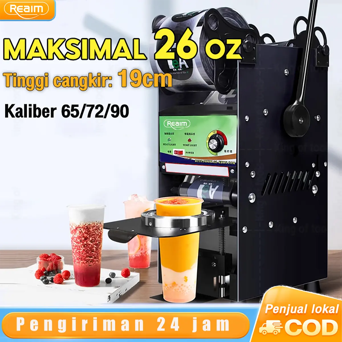 Cup Sealer Mesin Press Gelas 8oz - 26oz Original Mesin Press Cup Sealer Semua Ukuran Cup mesin press cup Cup Sealler Mesin Press Gelas Plastik Sealing Machine Vacuum Vacuum