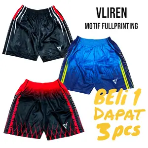 Paket Celana Voli Vliren fullprinting Beli 1 Dapat 3 pcs Celana Olahraga Volley Sport