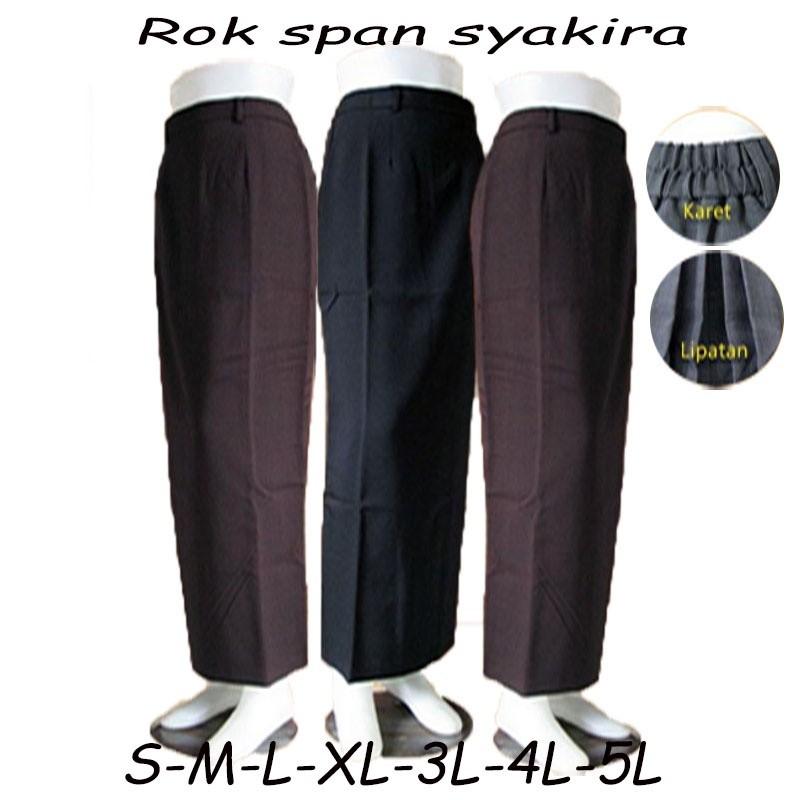 Tejepe rok span maxi lipit belakang bahan grasela tebal lembut dan tidak menerawang 0