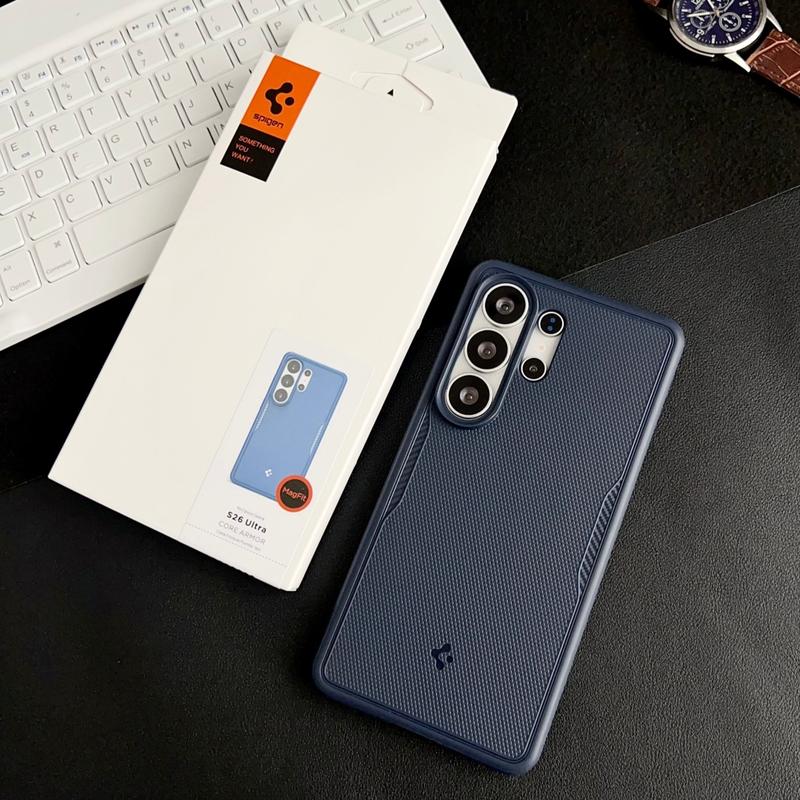 Hàng mới 2026 – Ốp lưng mềm TPU mờ Spigen MagFit từ tính cho Samsung S26…
