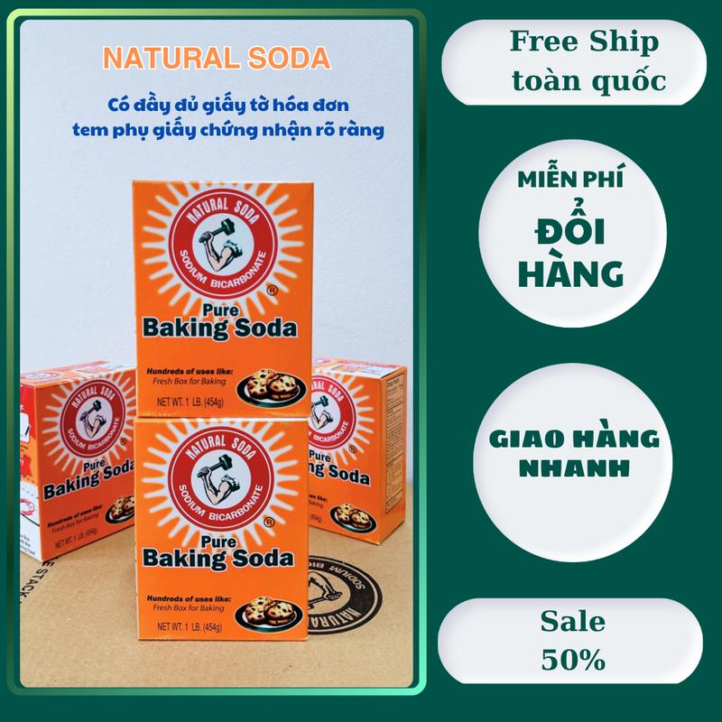 Bột Muối Nở - Baking Soda Tẩy Rửa Hiệu Quả An Toàn Không Gây Độc Hại Làm Sạch Răng Khử Mùi Làm Bánh Và Nhiều Công Dụng Mẹo Vặt Natural Soda