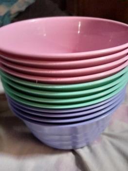 Product Review of (12 PCS) MANGKOK ESTETIK / MANGKOK PLASTIK MURAH / MANGKOK AESTHETIC / MANGKUK SET / UNGU / HIJAU / PINK from a**h 0