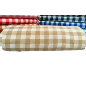 kain katun motif kotak 1cm lebar 150cm