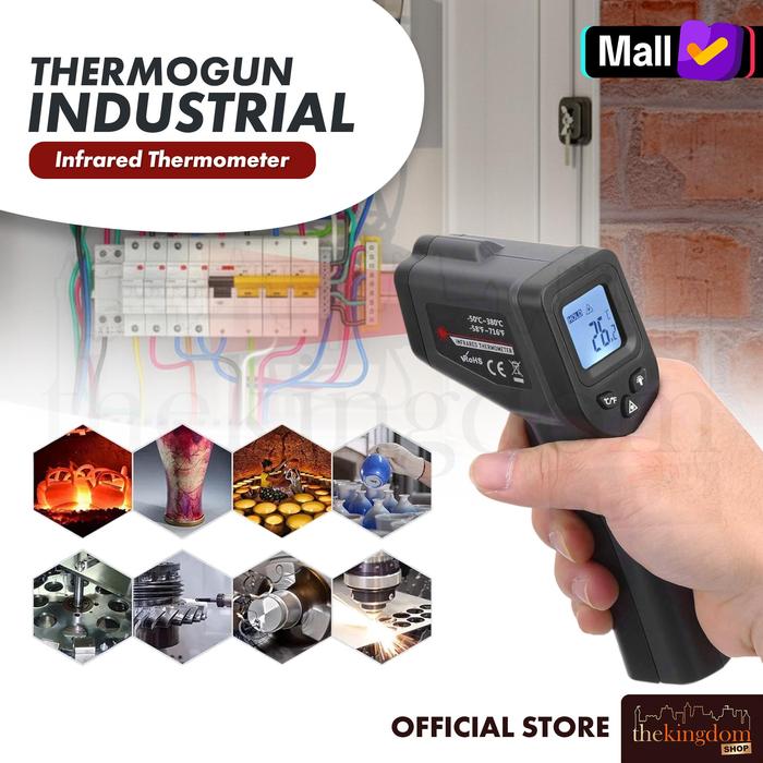 Gambar Thermogun Industrial Infrared Thermometer Temperature Thermo Termometer Industri Termo Alat Cek Suhu Benda Ukur Temperatur dari The Kingdom Shop Kota Administrasi Jakarta Utara Tokopedia