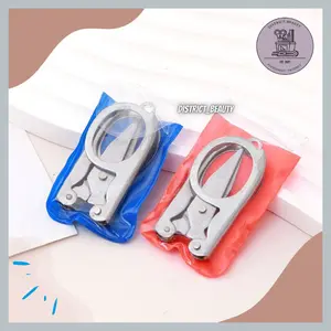 GUNTING LIPAT MINI KECIL SAKU BESI TAJAM STAINLESS SCISSORS GUNTING KECIL MINIMALIS TERMURAH