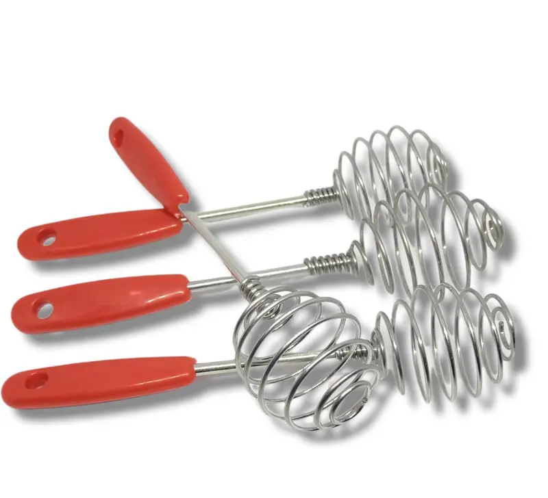 HATAYASHOP + KOCOKAN TELUR SPIRAL GAGANG MERAH / KOCOKAN TELUR STAINLESS / KOCOKAN TELUR JUMBO/ KOCOKAN TELUR MINI/ KOCOKAN ADONAN 0