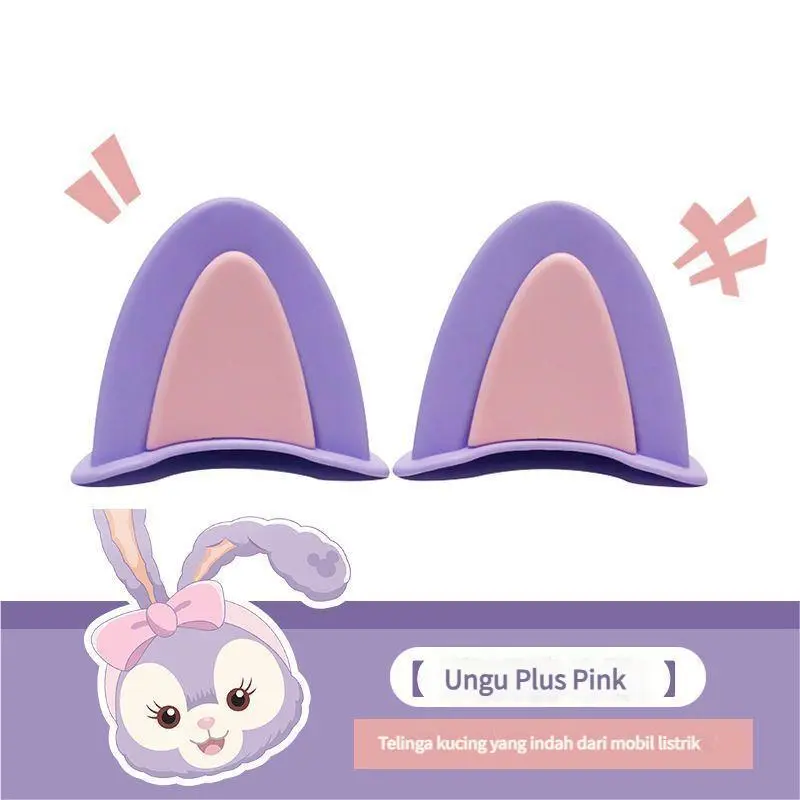 Ungu + Pink -Telinga Kucing