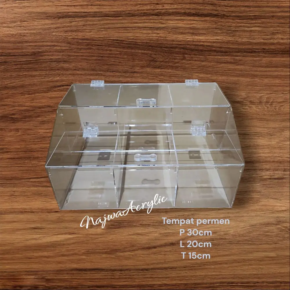 tempat permen akrilik rak permen akrilik