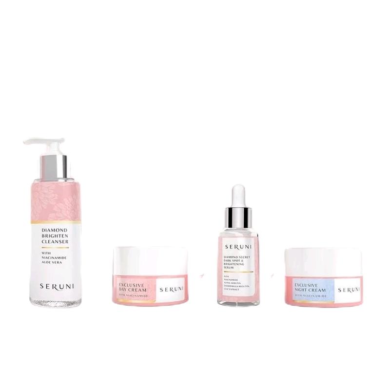 SERUNI SKINCARE PAKET LENGKAP PERFECT GLOWING SET / SKIN BARRIER SET SERUNI Mencerahkan Wajah Vitamin Facial Arbutin Extract Cleanser 6