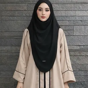 Set Putri Cringkle AirFLow ! abaya baju arabic.. gamis abya plus hijab pasmina oval