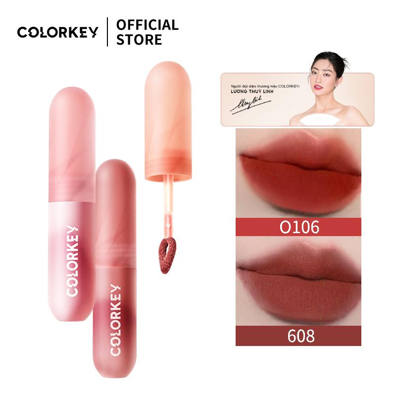 Son Kem Lì Nhung, Thiết Kế Dễ Thương, Mud Môi, Son Môi, 2G, Colorkey
