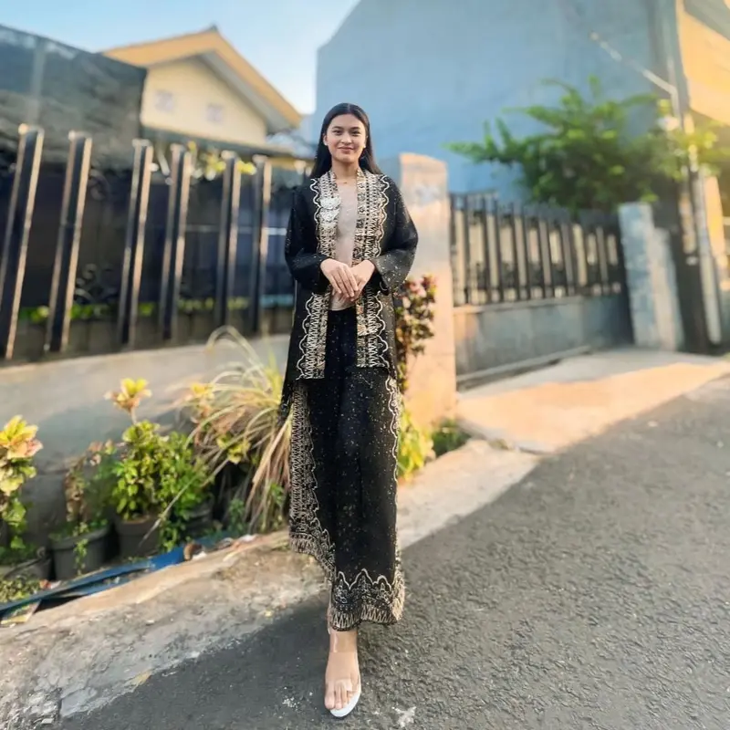 Kalula series set celana sutra viscose Wanita Setelan Dewasa Remaja Pesta 6