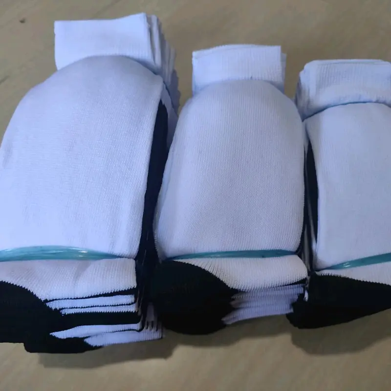 3 pasang kaos kaki SMP hitam putih kaos kaki sekolah kaos kaki pramuka bahan spandex PE tebal Nyaman Panjang Keren Unisex Pria 1