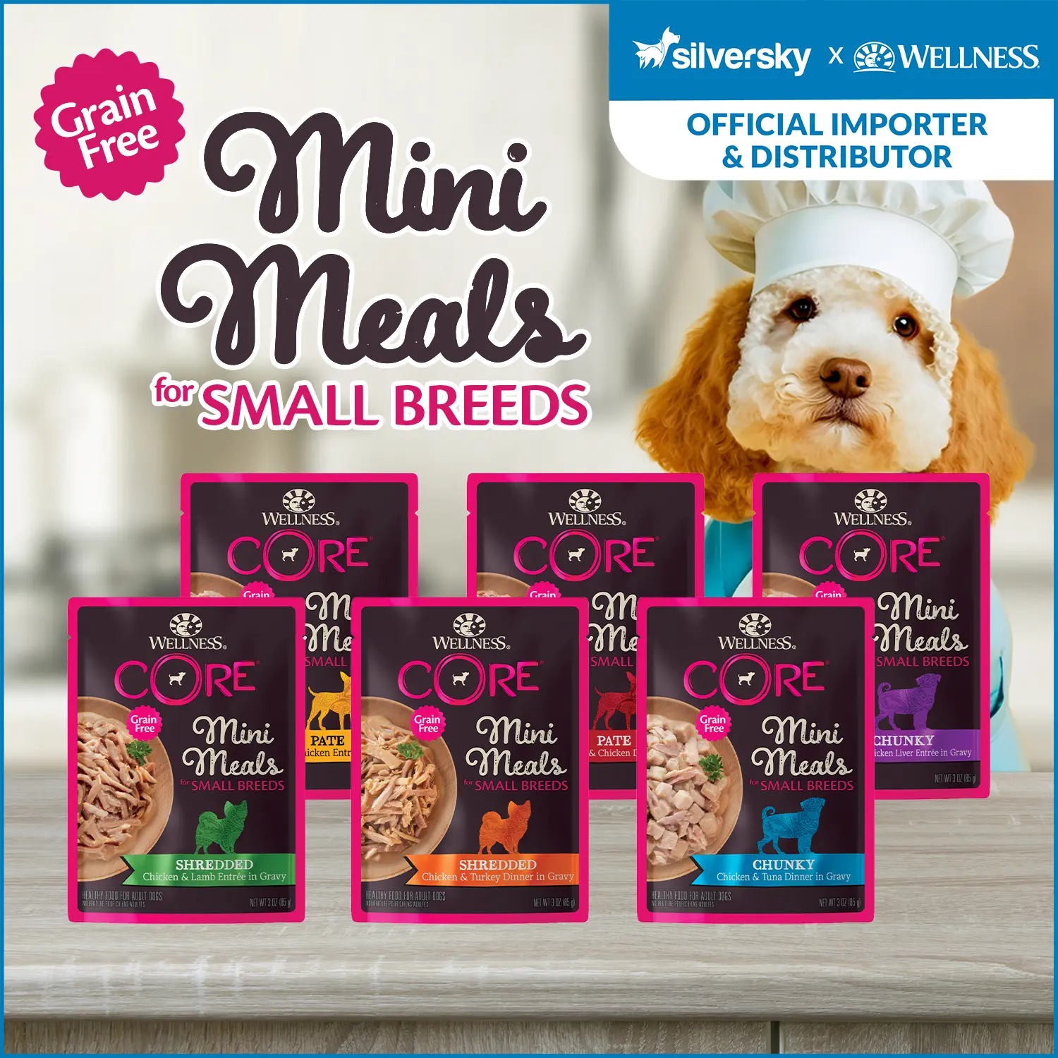 Wellness CORE Small Breed Mini Meals Wet Dog Food 3oz