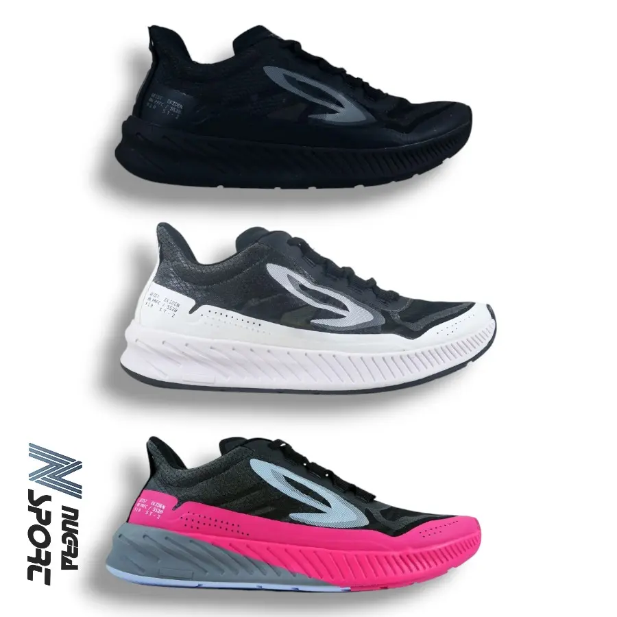 910 Nineten Geist Ekiden Sepatu Lari - Hitam/HItam