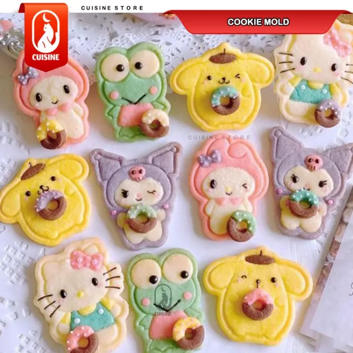 ASLI!! Cetakan Kue Kering Sanrio Cookie Cutter Biskuit Cetakan Nugget Bento Karakter 1