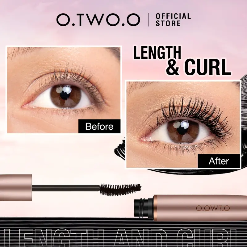 Maskara O.TWO.O Waterproof Tahan Lama untuk Bulu Mata Lentik dan Hitam - Mascara 4