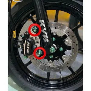 (1BAUT) Baut Titanium Breket Kaliper Yamaha Original Vietnam Titanium (Drat 14)