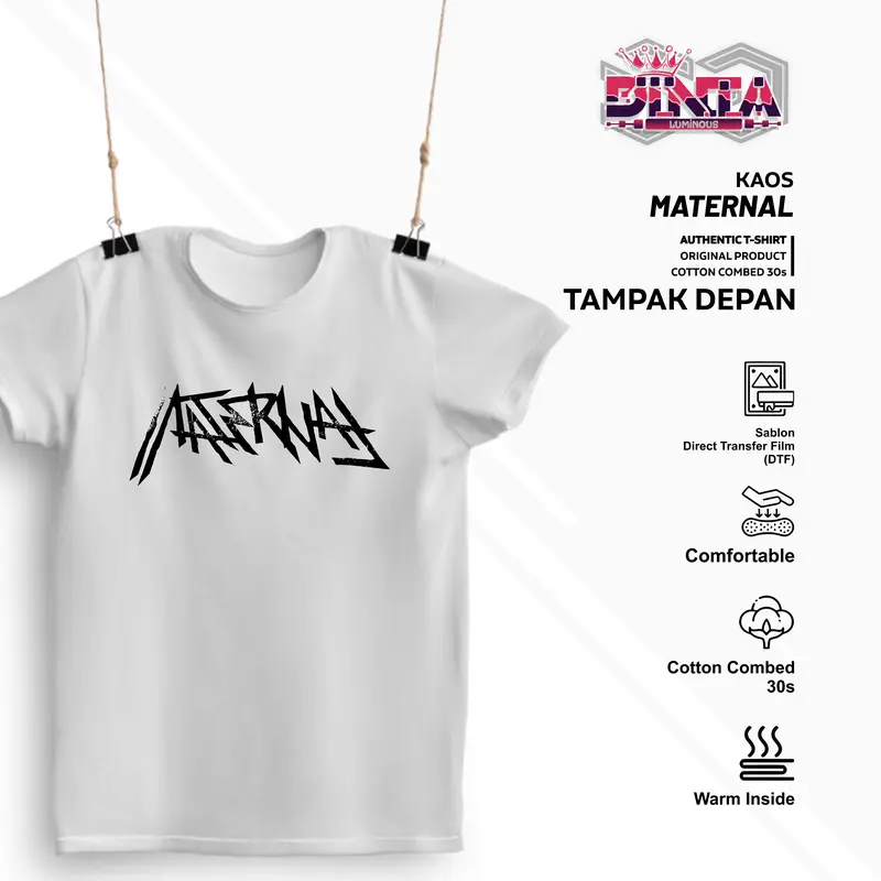 Baju Kaos Distro Pria Wanita Viral Maternal Disaster T shirt Vintage Katun Hitam Putih Oblong Keren Combed Dewasa Sablon Unisex Atasan 3