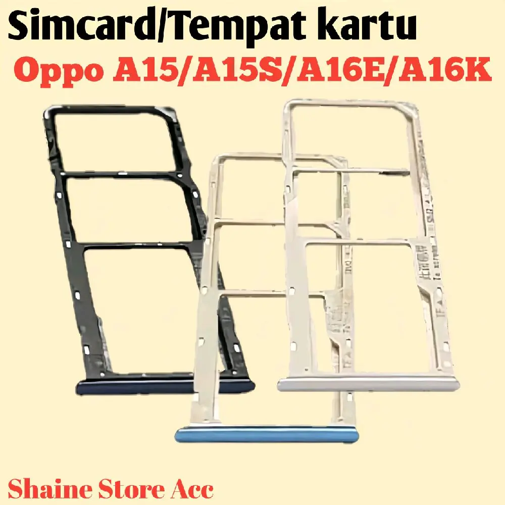 SIMCARD Tempat Kartu For Oppo A15 A15S A16E A16K Tempat Kartu Hp