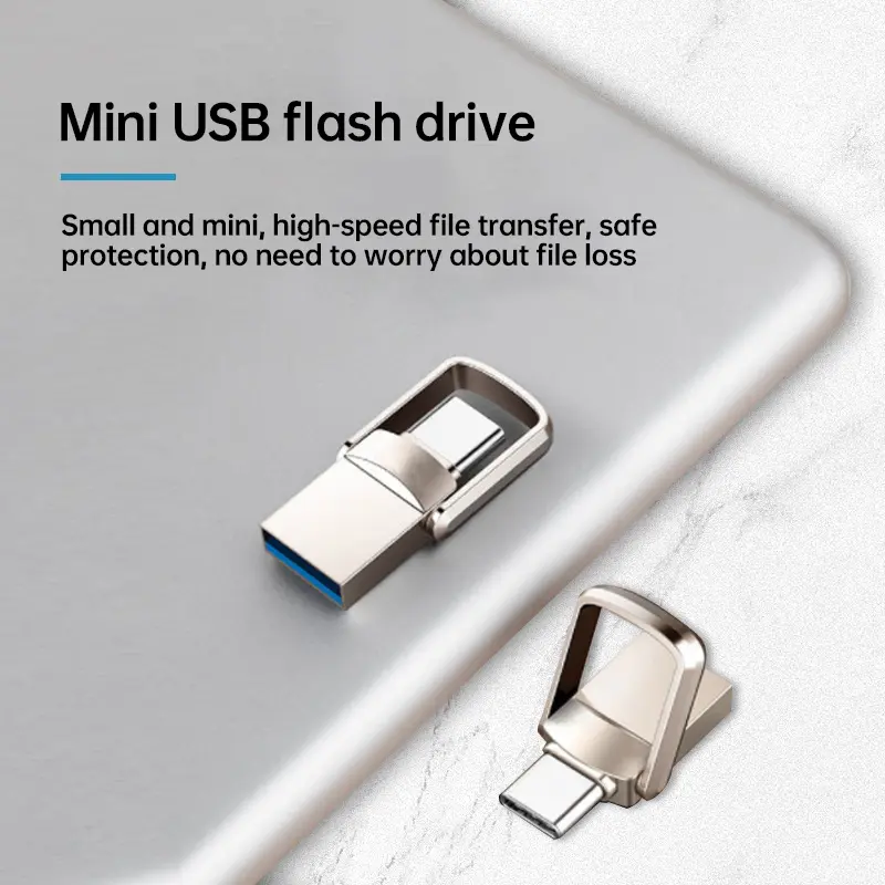 Flash Drive Mini Pen Drive USB 3.1 Type C High Speed 1TB 2TB 512GB 64GB 128GB 256GB 32GB 512GB Memory Stick - Otg, Storage 1