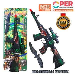 [BISA COD] Mainan Tentara Militer Berbunyi TekTek / Mainan Anak Size Besar
