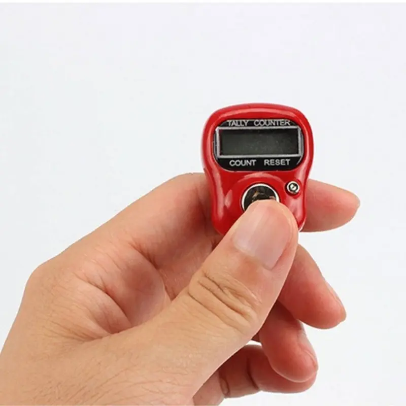 Tasbih Digital Alat Hitung Digital Led Tasbih Jari Counter Tally Tasbe 0