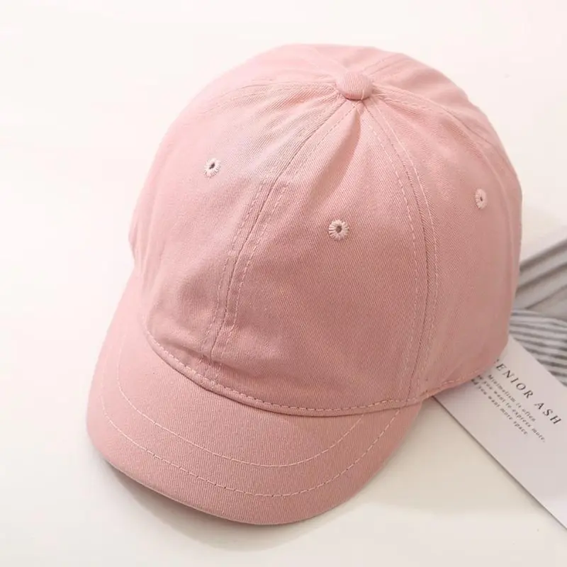 Mũ Phong Cách Hàn Quốc Có Thể Điều Chỉnh Cho Nam Và Nữ, Mũ Che Nắng Cotton, Snapback Unisex, Mũ Bóng Chày Vành Ngắn, Mũ Bóng Chày Màu Trơn Cap 5