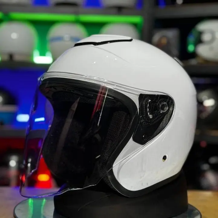 Helm Half Face MLA KYOTO Solid Terbaru Visor Bening (SNI) Helm Dewasa Pria Dan Wanita Bisa Cod