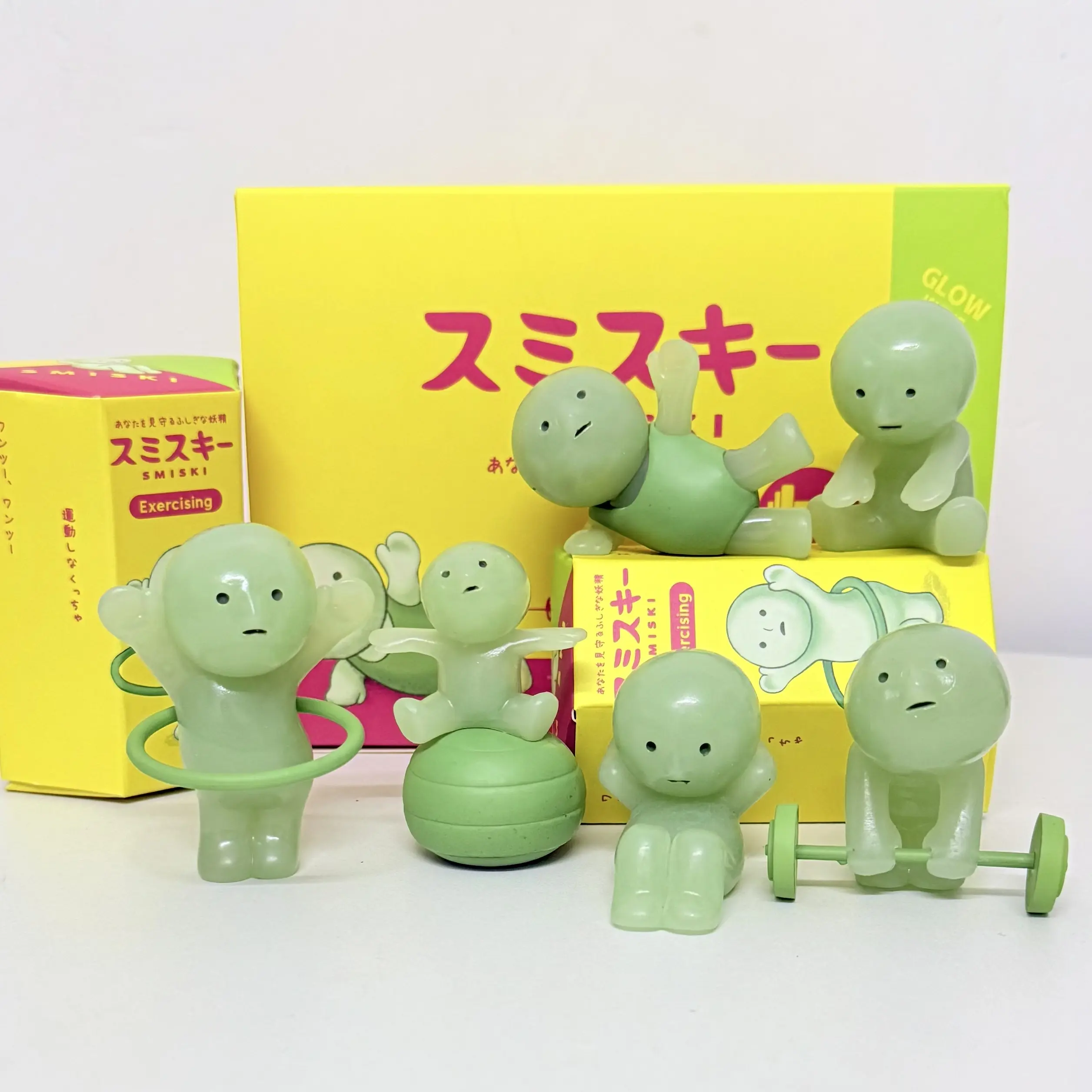 1pcs Sonny Angel Smiski Night Light Little Person Corner Jun Blind Box Yoga Night Light Toy Desktop Car Ornament