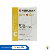 Gambar AUTOCHECK TOTAL CHOLESTEROL BOX 10 TEST STRIPS dari Apotek Farma Medika by GoApotik Kota Tangerang Selatan 2 Tokopedia