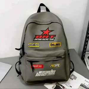 GEMINI BAGS- Tas Ransel Distro Fashion Backpack dengan Desain Gambar Menarik BRT untuk Pria Wanita 3 Varian Warna Sekolah SD SMP SMA Unisex Perempuan Cowok kece/kren skena