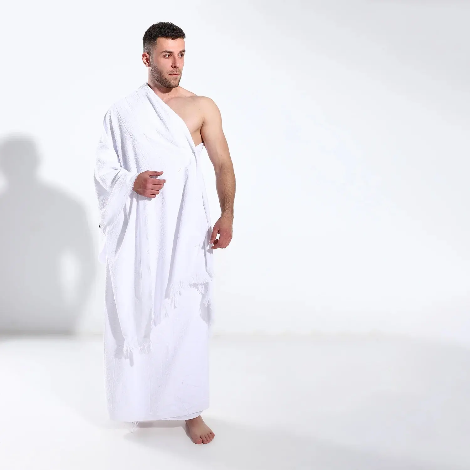 Kain Ihrom Dewasa Baju Ihram Perlengkapan Pakaian Haji Saudi Katun Microfiber