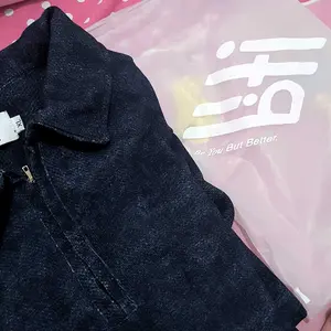 BITI Bitclub Polo Halfzip Shirt | Kaos Polo Pria Knit Lengan Panjang Denim Print Motif Half Zip