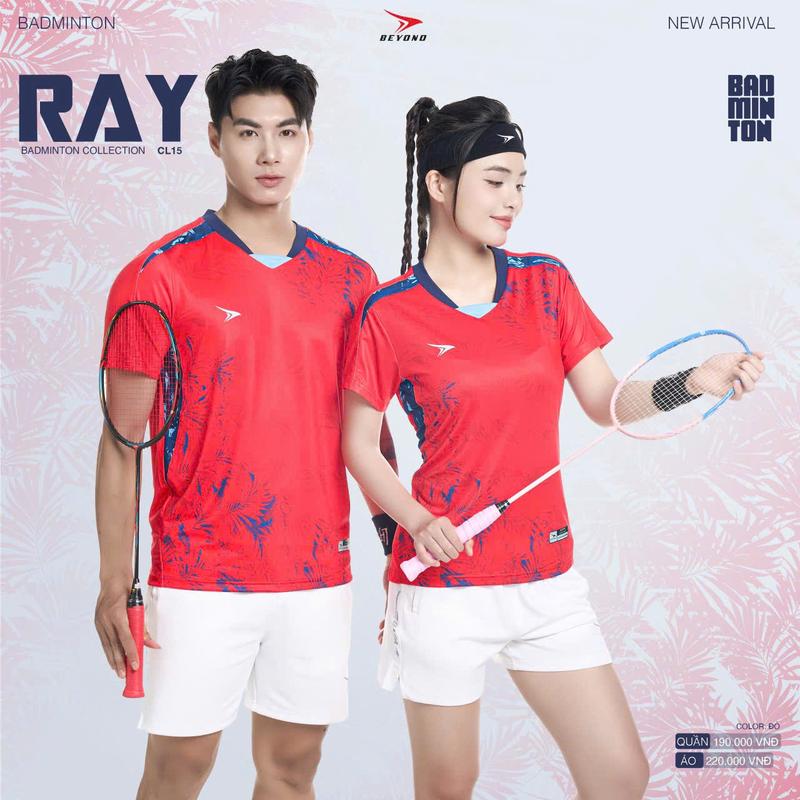 Lẻ áo cầu lông, bóng chuyền, tennis CL15 BEYONO cao cấp chuẩn thi đấu thấm hút mồ hôi Thun Top