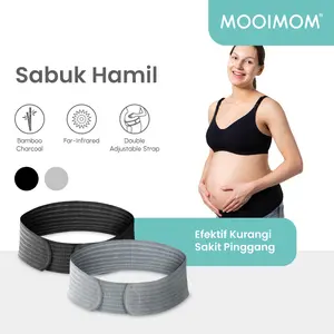 MOOIMOM BAMBOO KORSET PENYANGGA PERUT IBU HAMIL / MATERNITY SUPPORT / ELASTIS & FLEXIBLE / NYAMAN