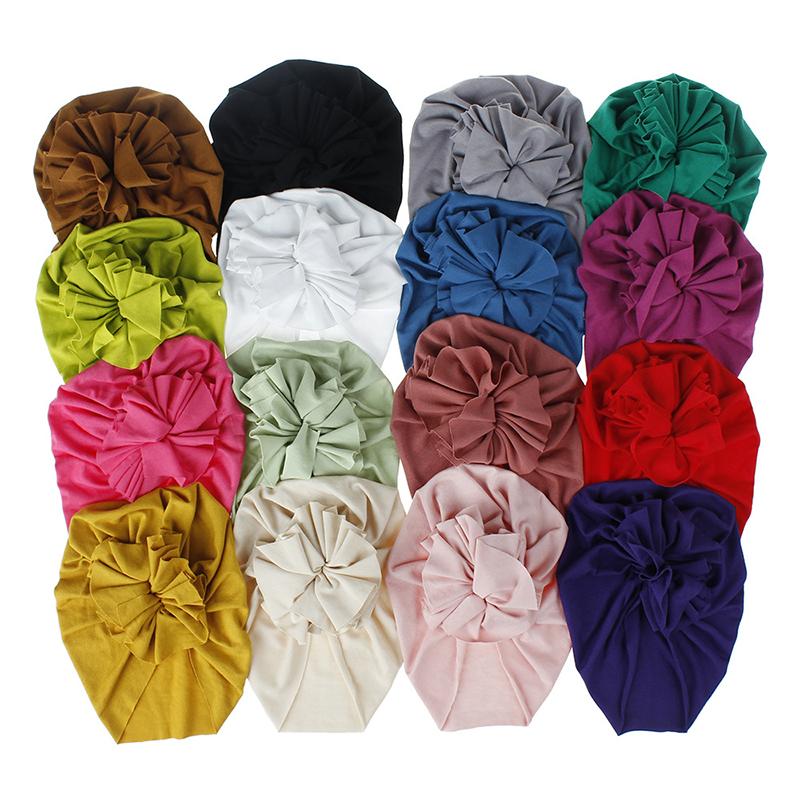 Mũ Em Bé Sơ Sinh, Mũ Hoa Dễ Thương Cho Bé Gái, Khăn Xếp Cotton Mềm Mại, Mũ Len Cho Trẻ Sơ Sinh Và Trẻ Mới Biết Đi, Mũ Lưỡi Trai 1