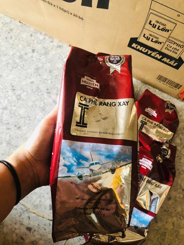 1 túi 500g, Cafe I Khát vọng, phê rang xay, cà phê pha phin trung nguyên TNI