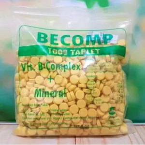 Suplemen Vitamin B Complex+Mineral Becomp Isi 1000 Tablet untuk Kambing, Kelinci, dan Ayam